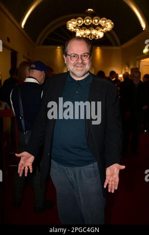 Markus Majowski bei der Premiere des Theatestücks 'Biedermann und die Brandstifter' im Schlosspark Theater. Berlin, 18.03.2023 Stockfoto