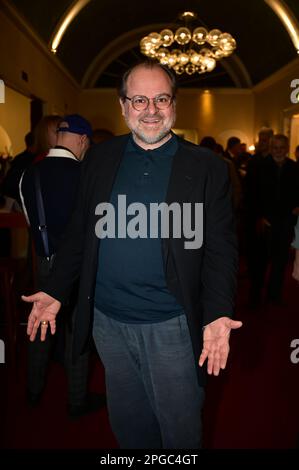 Markus Majowski bei der Premiere des Theatestücks 'Biedermann und die Brandstifter' im Schlosspark Theater. Berlin, 18.03.2023 Stockfoto