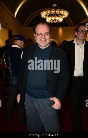 Markus Majowski bei der Premiere des Theatestücks 'Biedermann und die Brandstifter' im Schlosspark Theater. Berlin, 18.03.2023 Stockfoto