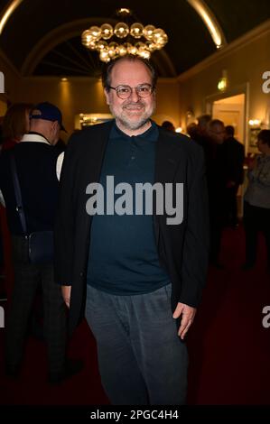 Markus Majowski bei der Premiere des Theatestücks 'Biedermann und die Brandstifter' im Schlosspark Theater. Berlin, 18.03.2023 Stockfoto