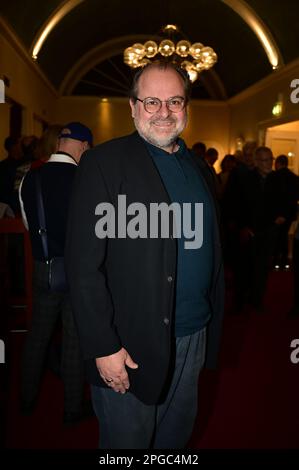 Markus Majowski bei der Premiere des Theatestücks 'Biedermann und die Brandstifter' im Schlosspark Theater. Berlin, 18.03.2023 Stockfoto