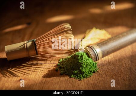 Matcha Tee Stockfoto