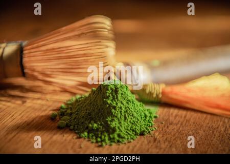 Matcha Tee Stockfoto
