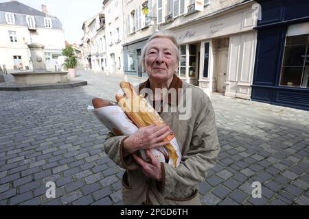 Allgemeine Betrachtungen über Senlis a commune im nordfranzösischen Departement Oise, Hautes de France. Stockfoto