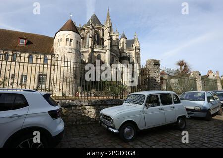 Allgemeine Betrachtungen über Senlis a commune im nordfranzösischen Departement Oise, Hautes de France. Stockfoto