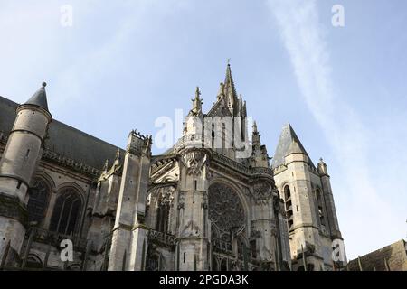 Allgemeine Betrachtungen über Senlis a commune im nordfranzösischen Departement Oise, Hautes de France. Stockfoto