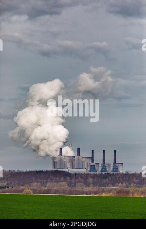 Braunkohlekraftwerk Frimmersdorf von RWE Power Stockfoto