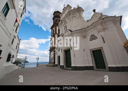 collegiata di santa maria maddalena, atrani, costa amalfitana, salerno, kampanien, italia, Stockfoto