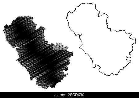 Metropolitan Borough of Rotherham (Vereinigtes Königreich Großbritannien und Nordirland, Metropolitan and Ceremonial County South Yorkshire, England) Stock Vektor