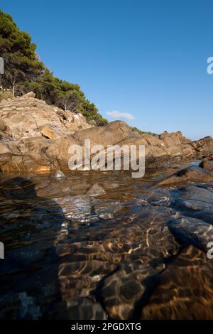 punta licosa, castellabate, salerno, kampanien, italien, Stockfoto