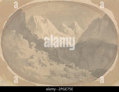 Alpine Szene 1781 von John Warwick Smith Stockfoto