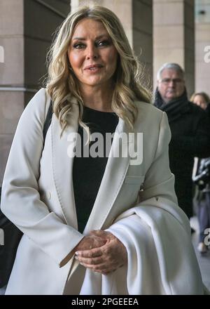 London, Großbritannien. 22. März 2023. Die Fernsehmoderatorin und Persönlichkeit Carol Vorderman wird heute Morgen im Portcullis House in Westminster gesehen. Kredit: Imageplotter/Alamy Live News Stockfoto