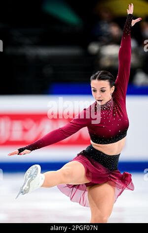 Nicole SCHOTT (GER) während des Women Short Program bei der ISU World Figure Skating Championships 2023 in der Saitama Super Arena am 22. März 2023 in Saitama, Japan. Kredit: Raniero Corbelletti/AFLO/Alamy Live News Stockfoto