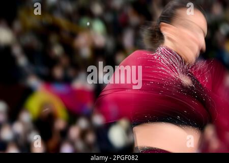 Nicole SCHOTT (GER) während des Women Short Program bei der ISU World Figure Skating Championships 2023 in der Saitama Super Arena am 22. März 2023 in Saitama, Japan. Kredit: Raniero Corbelletti/AFLO/Alamy Live News Stockfoto