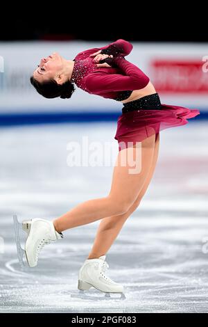 Nicole SCHOTT (GER) während des Women Short Program bei der ISU World Figure Skating Championships 2023 in der Saitama Super Arena am 22. März 2023 in Saitama, Japan. Kredit: Raniero Corbelletti/AFLO/Alamy Live News Stockfoto