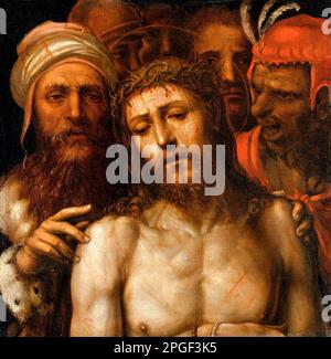 Christus präsentiert dem Volk (Ecce Homo) von Il Sodoma (1477-1549), Öl auf Leinwand, c. 1540-49 Stockfoto