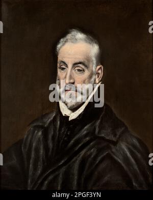 Porträt von Antonio de Covarrubias y Leiva (1514-1602), spanischer Jurist und Humanist zwischen 1597 und 1600 von El Greco Stockfoto