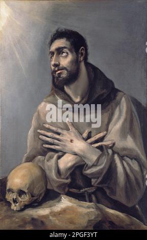 Heiliger Franziskus in Ecstasy Ca. 1577-1580 von El Greco Stockfoto