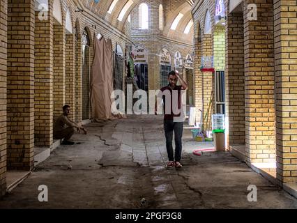 Der unterirdische Markt in Erbil City. Irak. Stockfoto