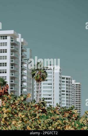 Wohngebäude in Miami Beach Stockfoto