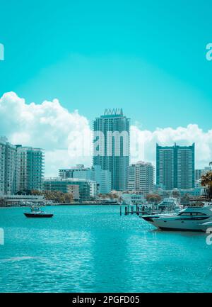 Country Marina Bay Miami Beach Boote Stockfoto