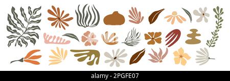 Satz handgezeichneter abstrakter Formen und Elemente. Stock Vektor