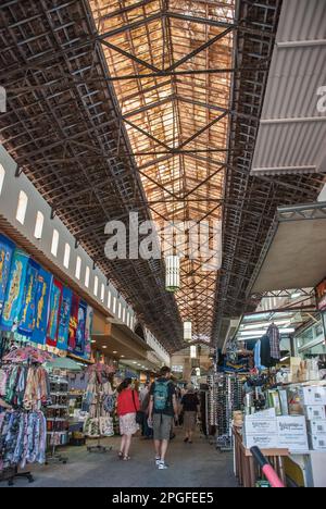 Der städtische Markt von Chania, Kreta, Griechenland gilt als berühmtes historisches Gebäude von Chania. Stockfoto