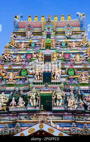 Arul Mihu Navasakthi Vinayagar Hindu-Tempel Victoria, Mahe, Seychellen Stockfoto