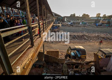 Bahnhof Bandra, Mumbai, Indien Stockfoto