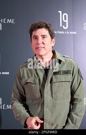 Madrid, Spanien. , . Manel Fuentes nimmt am 22. März 2023 in Madrid, Spanien, an der Premiere „19 Solos frente a la verdad“ im Callao Cinema Teil. Gutschrift: MPG/Alamy Live News Stockfoto