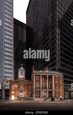 New York, USA - 26. April 2022: Saint Elizabeth Ann Seton Shrine und James Watson House, Manhattan, New York, USA Stockfoto