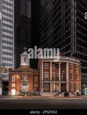 New York, USA - 26. April 2022: Saint Elizabeth Ann Seton Shrine und James Watson House, Manhattan, New York, USA Stockfoto