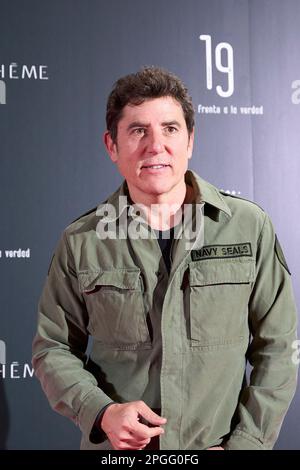 22. März 2023, Madrid, Spanien: Manel Fuentes nimmt an der Premiere „19 Solos frente a la verdad“ im Callao Cinema am 22. März 2023 in Madrid, Spanien Teil (Kreditbild: © Jack Abuin/ZUMA Press Wire) NUR REDAKTIONELLE VERWENDUNG! Nicht für den kommerziellen GEBRAUCH! Stockfoto