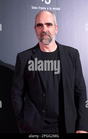 22. März 2023, Madrid, Spanien: Luis Tosar nimmt an der Premiere „19 Solos frente a la verdad“ im Callao Cinema am 22. März 2023 in Madrid, Spanien Teil (Kreditbild: © Jack Abuin/ZUMA Press Wire), NUR REDAKTIONELLE VERWENDUNG! Nicht für den kommerziellen GEBRAUCH! Stockfoto