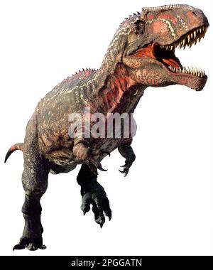 Giganotosaurus aus der Kreidezeit 3D Illustration Stockfoto