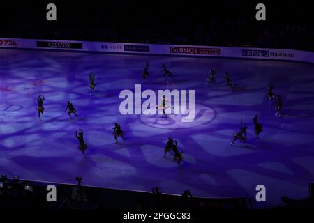 Saitama, Japan. 22. März 2023. Allgemeine Ansicht Eiskunstlauf : ISU-Weltmeisterschaft im Eiskunstlauf 2023 Eröffnungszeremonie in der Saitama Super Arena in Saitama , Japan . Kredit: Yohei Osada/AFLO SPORT/Alamy Live News Stockfoto