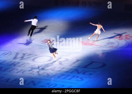 Saitama, Japan. 22. März 2023. Allgemeine Ansicht Eiskunstlauf : ISU-Weltmeisterschaft im Eiskunstlauf 2023 Eröffnungszeremonie in der Saitama Super Arena in Saitama , Japan . Kredit: Yohei Osada/AFLO SPORT/Alamy Live News Stockfoto