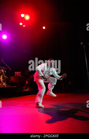 Bobby Brown, Ex-Mann von Whitney Houston, tritt live im Enmore Theatre auf, um für seine Album-Veröffentlichung „Greatest Hits“ zu werben. Sydney, Australien. 20.07.2007. Stockfoto