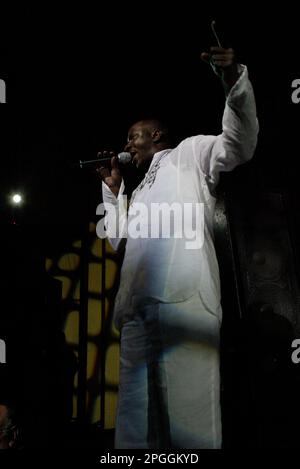 Bobby Brown, Ex-Mann von Whitney Houston, tritt live im Enmore Theatre auf, um für seine Album-Veröffentlichung „Greatest Hits“ zu werben. Sydney, Australien. 20.07.2007. Stockfoto