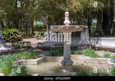 Brunnen in einem Park in Malaga Stockfoto