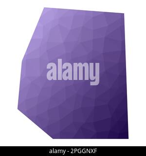 Vatikankarte. Geometrischer Stil Länderkontur. Perfekte violette Vektorillustration. Stock Vektor