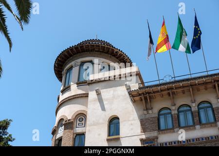 Blick von der Universität Málaga Stockfoto