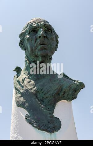 Denkmal gewidmet Don Juan de Borbon in Puerto Banus Stockfoto