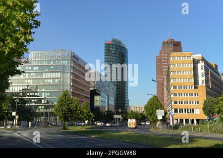 Wolkenkratzer, Potsdamer Platz, Tiergarten, Mitte, Berlin, Deutschland Stockfoto