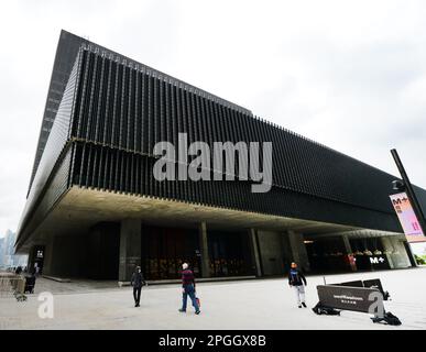 Das M+ Museum im Western Kowloon Cultural District in Hong Kong. Stockfoto