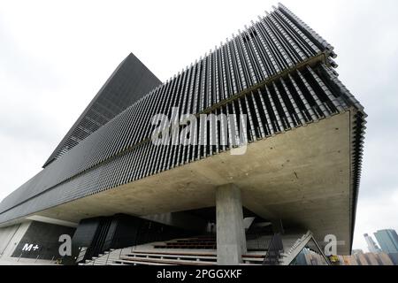 Das M+ Museum im Western Kowloon Cultural District in Hong Kong. Stockfoto