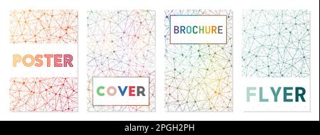 Hintergrund für Deckblätter oder Broschüren. Kann als Cover, Banner, Flyer, Poster, Visitenkarte, Broschüre. Stock Vektor