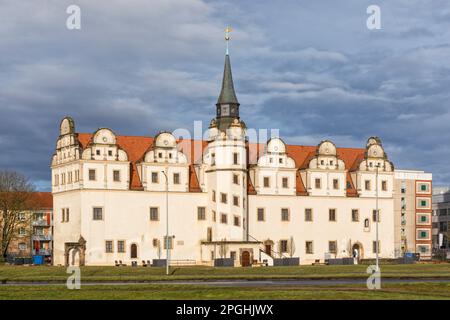 Schloss Dessau oder Johannbau Schloss Dessau, Dessau-Roßlau, Sachsen-Anhalt Stockfoto