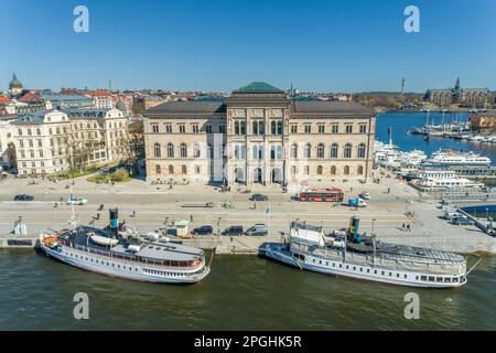 Nationalmuseum in Stockholm, Schweden. Es ist eine schwedische Nationalgalerie, die sich auf der Halbinsel Blasieholmen im Zentrum von Stockholm befindet Stockfoto