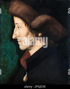 Sebastian Brant (1457/8-1521), deutscher Humanist und Satiriker, Porträtmalerei in Ol auf Holz von Hans Burgkmair dem Ältesten, 1508 Stockfoto